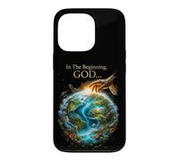 Carcasa para iPhone 13 Pro In The Beginning God... Earth Genesis 1:1 Bible Verse Nature