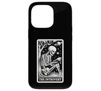 Carcasa para iPhone 13 Pro Indoorsy The Introvert Tarot Card Esqueleto Lectura Introvertido