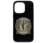 Carcasa para iPhone 13 Pro Insignia de Lineman Brotherhood Keeping The Lights On