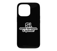 Carcasa para iPhone 13 Pro Ironia Italiana Si Sono Stronza E Quindi Tipografía