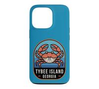Carcasa para iPhone 13 Pro Isla Tybee Georgia Crab Coastal Beach Travel