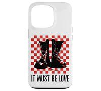 Carcasa para iPhone 13 Pro It Must Be Love 2 Tone Ska Music Checkerboard