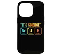 Carcasa para iPhone 13 Pro It's Science Bruh Periodic Table of Elements Funny Meme