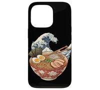 Carcasa para iPhone 13 Pro Japonés Ramen Bowl Ocean Kanagawa Wave Anime Food Noodle