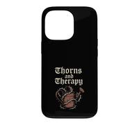 Carcasa para iPhone 13 Pro Jardinero gótico Witchy Garden Skull Plant Moody Dark Aesthetic