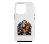 Carcasa para iPhone 13 Pro Jesús Bienaventuranzas Sermón Mosaico Gótico Arte Cristiano Icono