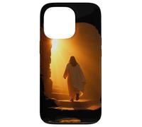 Carcasa para iPhone 13 Pro Jesus Christ Glorious Resurrection Christian Faith (Black)