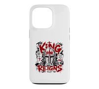 Carcasa para iPhone 13 Pro Jesús el Rey todavía Reina Christian Knight Faith