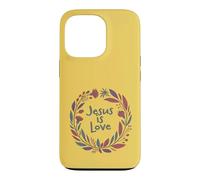 Carcasa para iPhone 13 Pro Jesús es Amor Divertido Cristiano contemporáneo con Corona