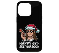 Carcasa para iPhone 13 Pro Jesús Feliz 67th B-Day Te Veo Pronto Divertido Partido sarcástico