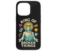 Carcasa para iPhone 13 Pro Jesús Rey de Las Cosas Rotas Christian Healing Inspirador