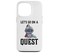 Carcasa para iPhone 13 Pro Jugador RPG Let's Go On A Quest Knight Warrior Player