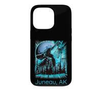 Carcasa para iPhone 13 Pro Juneau Alaska Howling Wolf Moon Forest Nature Lover
