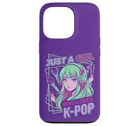 Carcasa para iPhone 13 Pro Just A Girl Who Loves K-Pop Funny Diseño de música Coreana