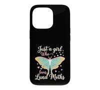 Carcasa para iPhone 13 Pro Just A Girl Who Loves Luna Moths Moon Insect Lover