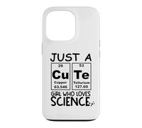 Carcasa para iPhone 13 Pro Just a Girl Who Loves Science Cute Girls Science Teacher