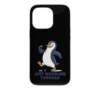 Carcasa para iPhone 13 Pro Just Waddling Through Cute Penguin Cartoon