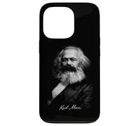 Carcasa para iPhone 13 Pro Karl Marx Retrato Socialismo Teoría Política Icono