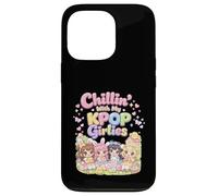 Carcasa para iPhone 13 Pro Kawaii Chibi Pascua Chillin con My KPOP Girlies Bunny Girls