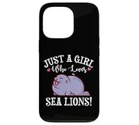 Carcasa para iPhone 13 Pro Kawaii Womens Kids Just A Girl Who Loves Sea Lions Lover