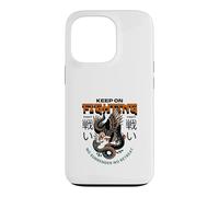 Carcasa para iPhone 13 Pro Keep On Fighting (Declaración de Luchador) (gráfico de águila)