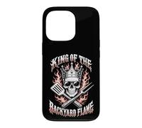 Carcasa para iPhone 13 Pro King of The Backyard Flame se enorgullece de Asar a la Parrilla a la Parrilla con Humor