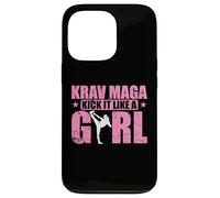 Carcasa para iPhone 13 Pro Krav Maga patea como una Chica en Defensa Personal con Estilo