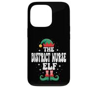 Carcasa para iPhone 13 Pro La Divertida Familia navideña de The District Nurse Elf