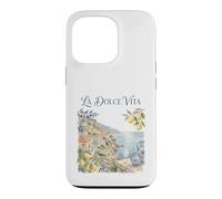 Carcasa para iPhone 13 Pro La Dolce Vita Riviera Italiana Costa Amalfitana Acuarela