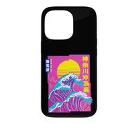 Carcasa para iPhone 13 Pro La Gran Ola, Vaporwave Anime Estética Glitch Japonés