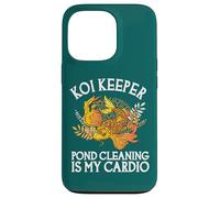 Carcasa para iPhone 13 Pro La Limpieza de estanques Koi Keeper es mi Cardio