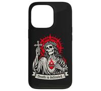 Carcasa para iPhone 13 Pro La Muerte es derrotada Oscuro Cristiano Gótico Esqueleto Fe G
