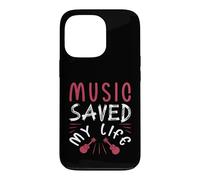 Carcasa para iPhone 13 Pro La música salvó mi Vida Amante de la Guitarra acústica