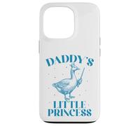 Carcasa para iPhone 13 Pro La pequeña Princesa con Corona de Ganso de papá y su Linda Hija