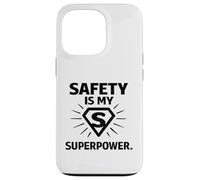 Carcasa para iPhone 13 Pro La Seguridad es mi Superpotencia | Regalo para campeones de la Seguridad en el Lugar de