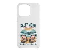Carcasa para iPhone 13 Pro Las Chicas del Club de Playa de Salty Moms Solo Quieren Tener Sol, Madres Retro