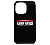 Carcasa para iPhone 13 Pro Las Noticias Falsas Son la única noticia en la Que confío - Humor de sátira política