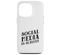 Carcasa para iPhone 13 Pro Las Redes sociales Son esclavitud (Declaración de desintoxicación Digital)