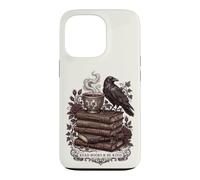 Carcasa para iPhone 13 Pro Lee Libros y sé Amable Dark Academia Literatura clásica Cuervo