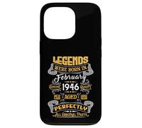 Carcasa para iPhone 13 Pro Legend February 1946 Vintage 80th Birthday Tees Made in 1946