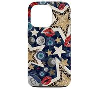 Carcasa para iPhone 13 Pro Leopard Star Evil Eye Ball 8 Kiss Lipstick Y2K Protection