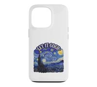 Carcasa para iPhone 13 Pro Let It Gogh Noche Estrellada Divertido Artista Van Gogh Bellas Artes
