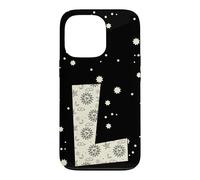 Carcasa para iPhone 13 Pro Letra Celestial L Sol Luna Alfabeto Vintage