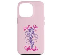 Carcasa para iPhone 13 Pro Let's Go Ghouls para Halloween, Vaquera, Western, Pastel, gótico, Morado