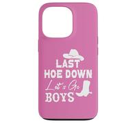 Carcasa para iPhone 13 Pro Lets Go Girls Cowboy Women Last Hoe Down Bachelorette Party
