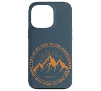 Carcasa para iPhone 13 Pro Levanto mis Ojos a Las montañas Salmo 121:1 Fe Bíblica