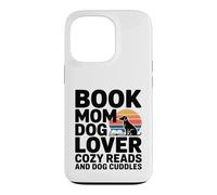 Carcasa para iPhone 13 Pro Libro Mamá Amante De Perros Lecturas Acogedoras Y Abrazos De
