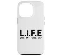 Carcasa para iPhone 13 Pro Life Living Isn'T Fucking Easy Funny Acrónimo Sarcástico