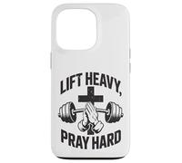 Carcasa para iPhone 13 Pro Lift Heavy Pray Hard - Gimnasio de Entrenamiento Cristiano