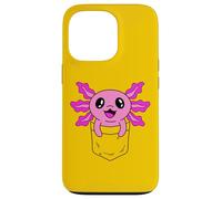 Carcasa para iPhone 13 Pro Lindo Bebé Axolotl En El Bolsillo Kawaii Anime